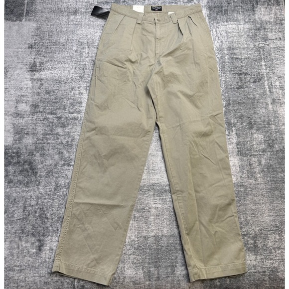 VTG Ralph Lauren Polo Jeans Co Pants Mens 31x32 Khaki Utility Pleated Y2K NOS - Picture 2 of 13